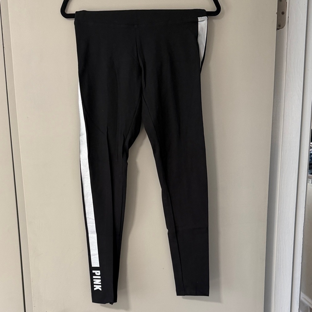 PINK Victoria's Secret Kids Leggings with Silver Side Stripe